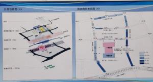 泸州高铁站分层功能及周边路网图