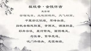 桂枝香·金陵怀古