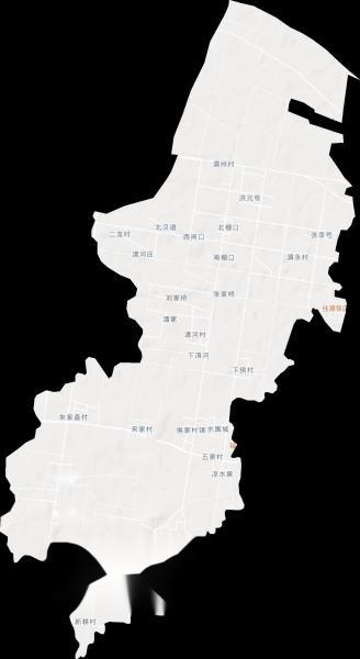 侯家村镇地形图