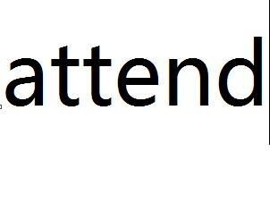 attend
