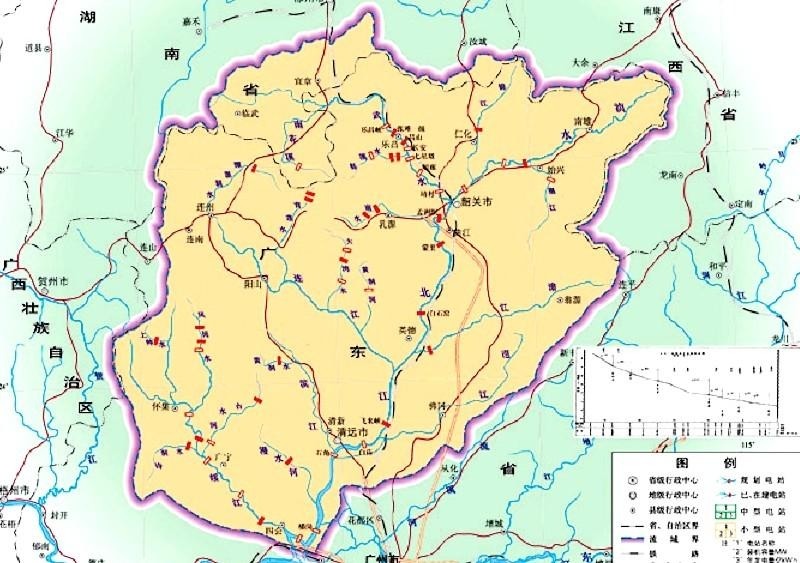 北江水系图