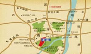长沙“云顶翠峰”小区地理位置