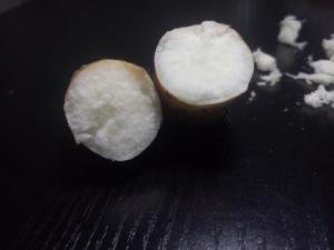 郎山药蒸熟直接掰开