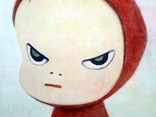 奈良美智斜眼瞪人