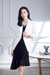 秋水伊人摄影图