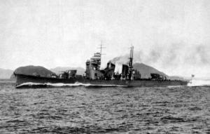 那智号1928年3月11日在宿毛湾全速试航