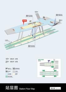 滴水湖站站层图