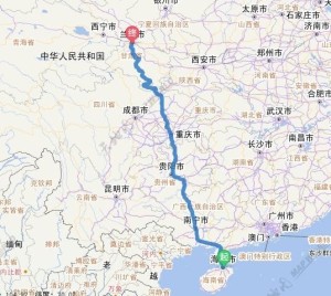 兰海高速线路走向