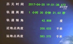 船箭分离时轨道参数