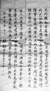 张钫先生手书《兰亭集序》（局部）