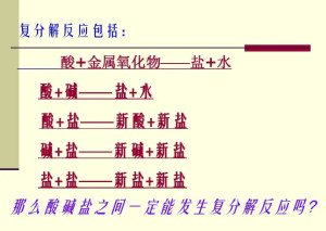 复分解反应