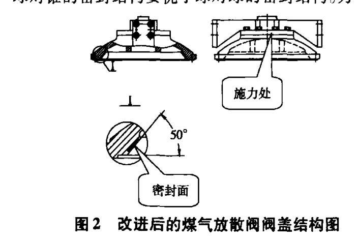 图2改进后的煤气放散阀阀盖