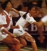 与农群华在1992年巴塞罗那奥运会比赛中