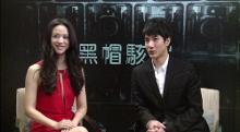 汤唯与王力宏接受采访