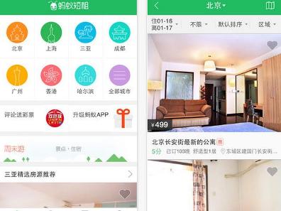 蚂蚁短租APP