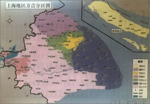 上海地区方言分区图