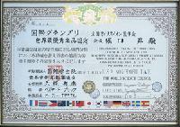 国际最高奖的最优秀商品认定