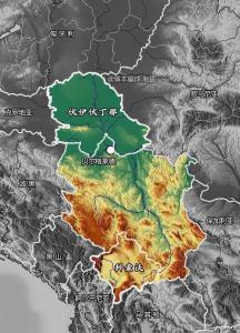 塞尔维亚地形图