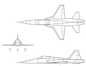 F-5A 三面图