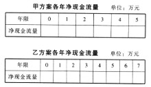 净现金流量