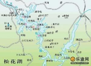 松花湖导游图