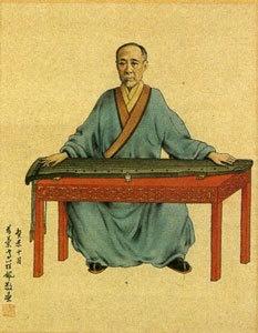高罗佩为其师叶诗梦所绘小像