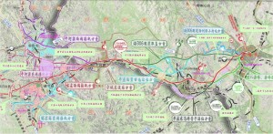 新建赤峰至京沈高铁连接线平面图