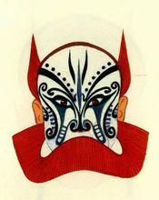 脸谱脸谱脸谱服装上党梆子的服装,头脑自具特色,服装讲究大红大绿