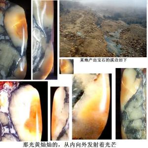 那光黄灿灿的，从内向外发射着光芒..
