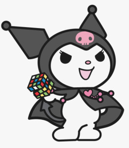 kuromi(4)kuromi在马里兰乐园因思想偏激,经常故意作弄mymelody,令