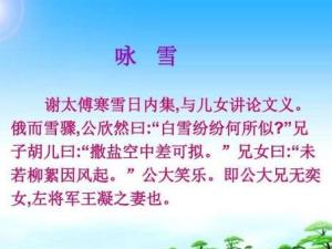 咏雪