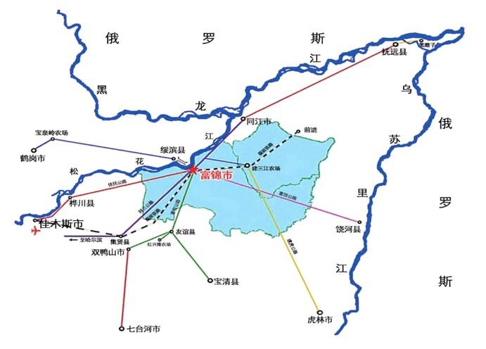 富锦市区地图高清全图图片