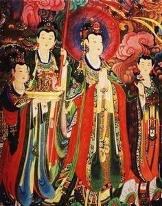 壁画中的帝释天