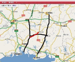 灵山区位图
