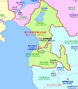 棉兰老穆斯林自治区 马京达瑙省 地图