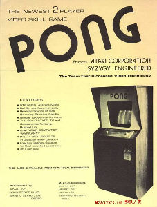 第一款游戏机《PONG》