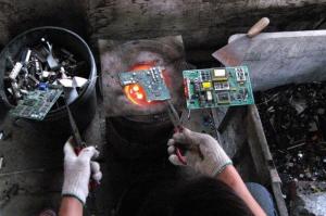 废弃电子产品提炼加工