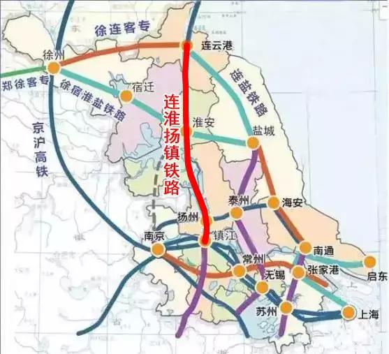 连镇铁路线路走向图