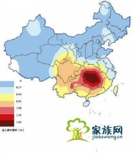 彭姓分布