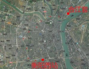 衡阳市西合铁路路线图