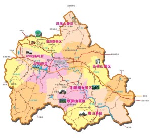 沂源县行政区划图
