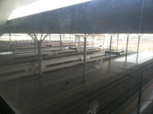 杭州东站站台俯瞰