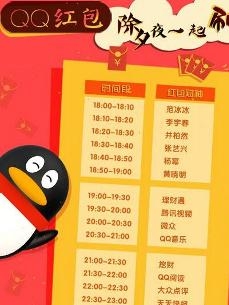 QQ红包时刻表