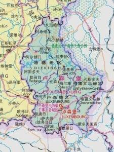 卢森堡地图