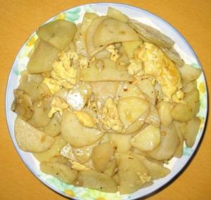 土豆炒鸡蛋
