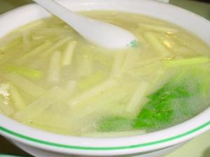 奶汤蒲菜
