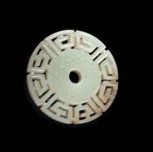 清代回纹玉佩,正反s型