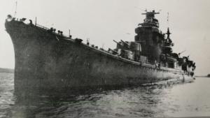 1942年3月参加泗水海战后停泊于望加锡湾的那智号