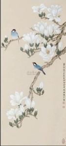 玉兰双鸟