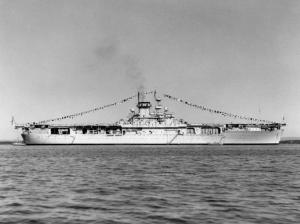 1940年海军节“黄蜂”号位于关塔那摩